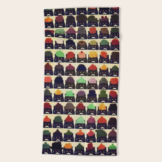 cats-384 Beach Towel
