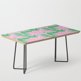 70’s Retro Palm Springs Pink on Kelly Green Coffee Table