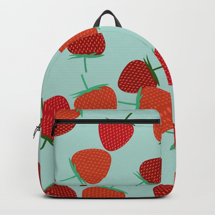 Strawberry Patch- Strawberry Pattern Backpack