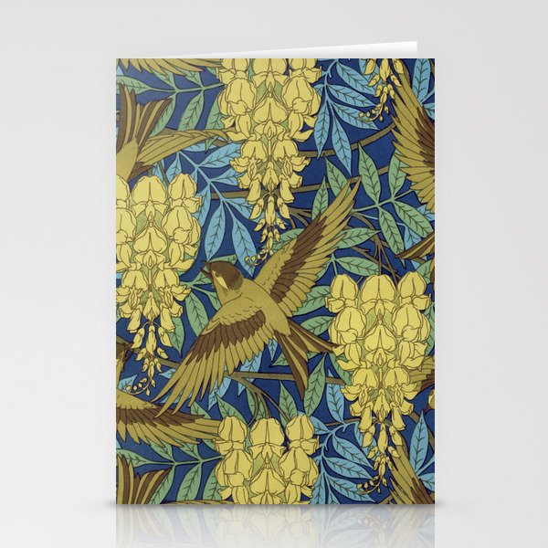 Birds and Wisteria 1 Stationery Cards
