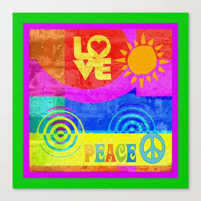 Love Peace Canvas Print