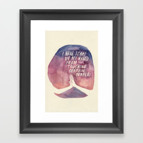 From Touching People Framed Art Print