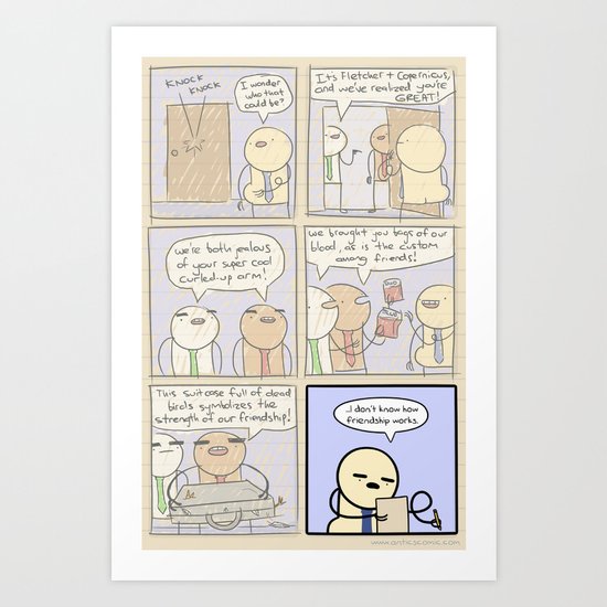 Antics #320 - wishful thinking Art Print