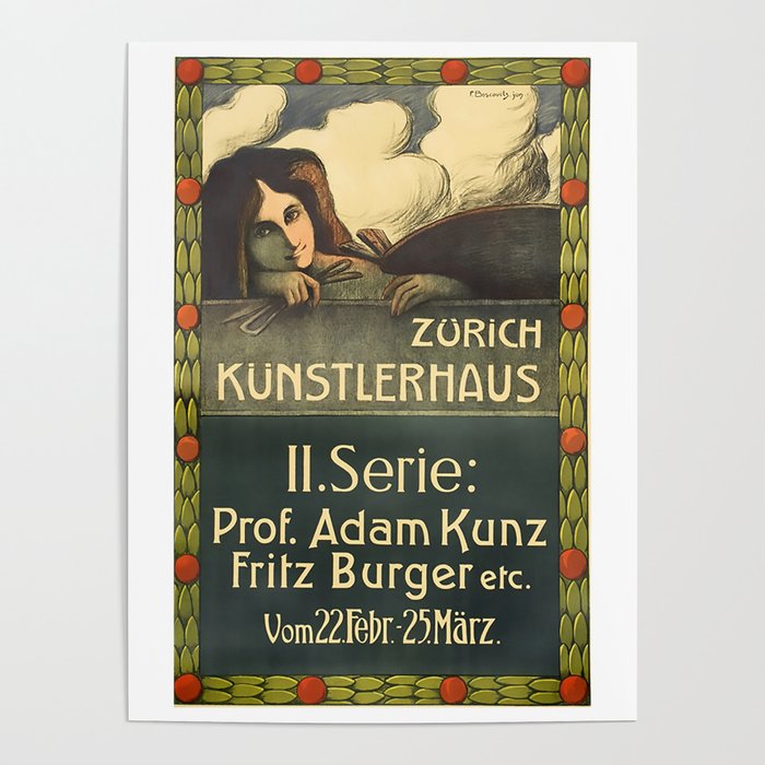 Zurich Kunstlerhaus, 1905 Poster