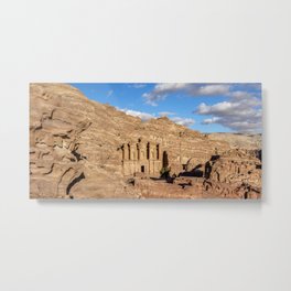 The Monastery, Ad-Deir, elevated view, Petra, Ma'an Governorate, Jordan Metal Print | Photo, Travel, Monastery, Ancient, Digital, Middleeast, Petra, Ad Deir, Middleeastern, Iconic 