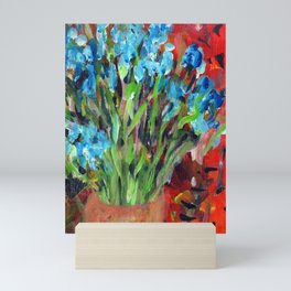 Blue Iris Mini Art Print