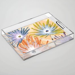 Golden Hour Florals Acrylic Tray