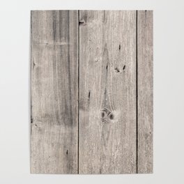 Gray Wood Planks Poster