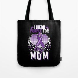 Purple For Mom Alzheimer Alzheimer's Awareness Tote Bag