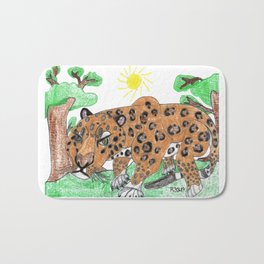 Indian Leopard Bath Mat