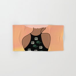 Woman At The Meadow 47 Hand & Bath Towel