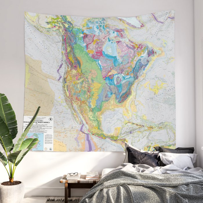 Society6 world map tapestry clearance