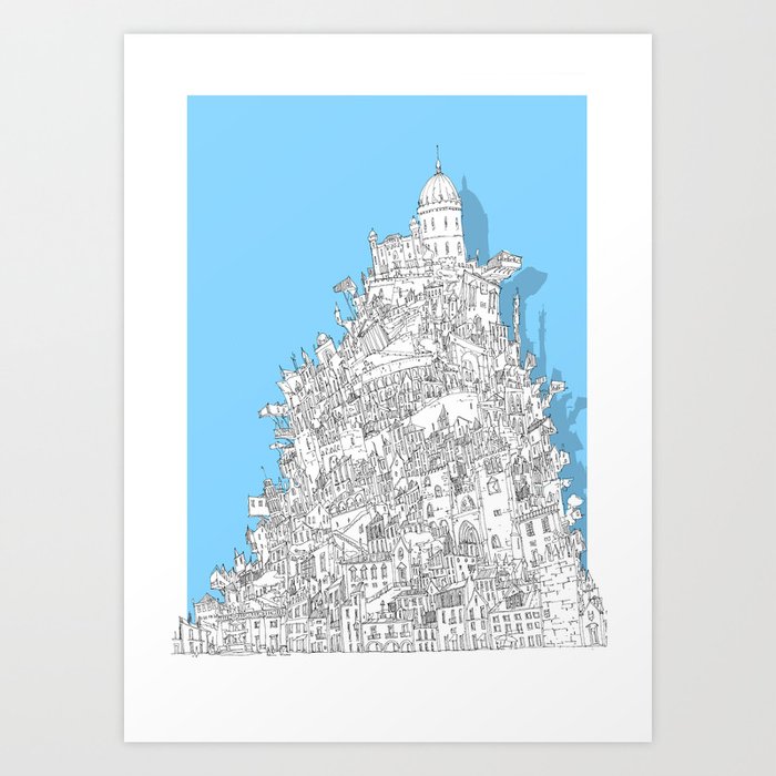 Babel-City Art Print