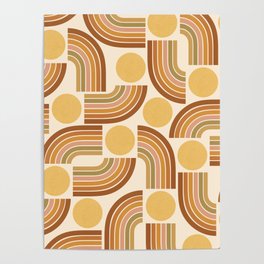 Abstraction_RAINBOW_SUNNY_PATTERN_LOVE_POP_ART_0524A Poster