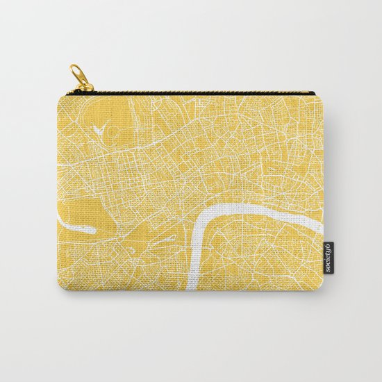 London map yellow Carry-All Pouch