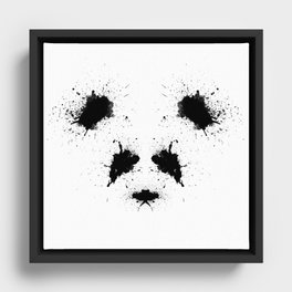 Rorshach Panda Framed Canvas