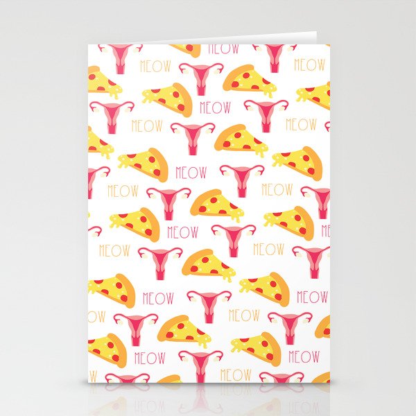 Pizza n' Pussy Stationery Cards