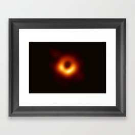 The First Ever Black Hole Image Framed Art Print