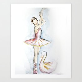 Swan Lake Art Print