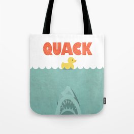 Jaws Rubber Duck Tote Bag