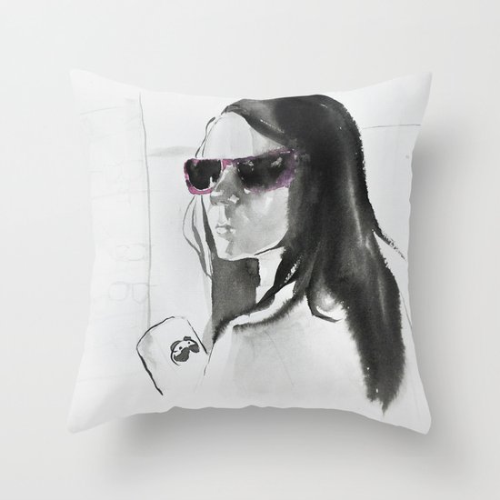 Not ok! Logan. Laura (X23) eat pringles Throw Pillow