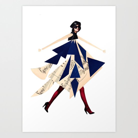 High fashion with shapes Art Print