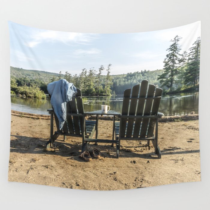 Adirondack Chairs Wall Tapestry By Shootfirstnyc Society6