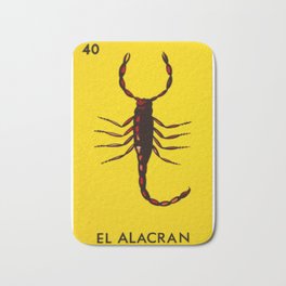 El Alacran Bath Mat | Watercolor, Mexican, Digital, Scorpion, Oil, Street Art, Lottery, Alacran, Ink, Cool 