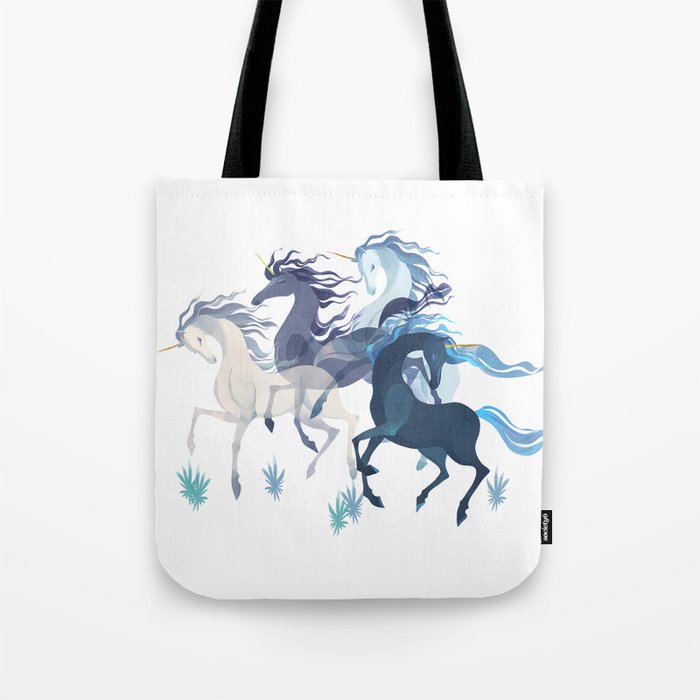 Running Unicorns Tote Bag