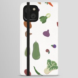 Various Fruits and Vegetables in Spring and Summer iPhone Wallet Case