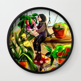 Magical greenhouse Wall Clock
