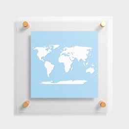 World map Floating Acrylic Print