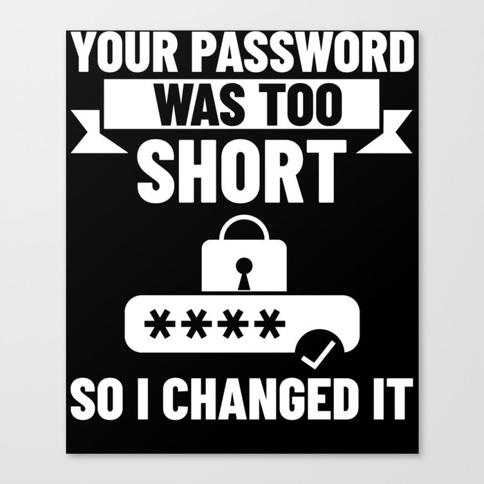 Password Hacker Phishing Computer Hacking Canvas Print