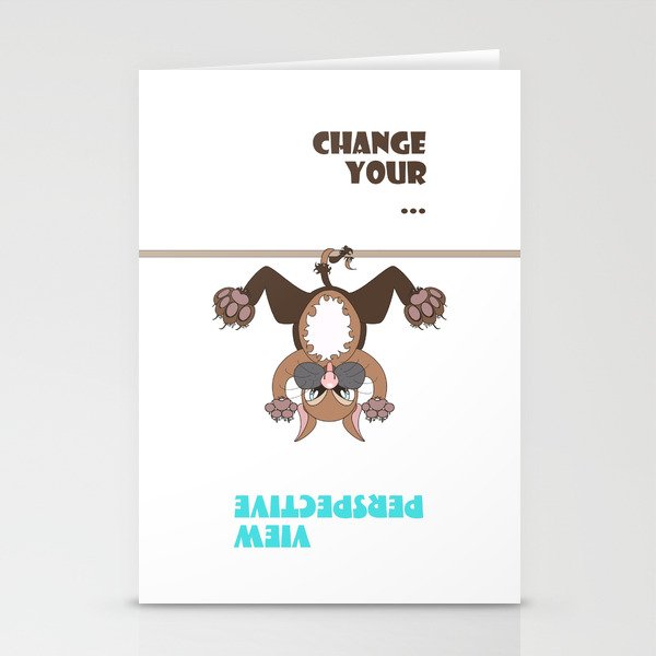 Change your view perspective Stationery Cards
