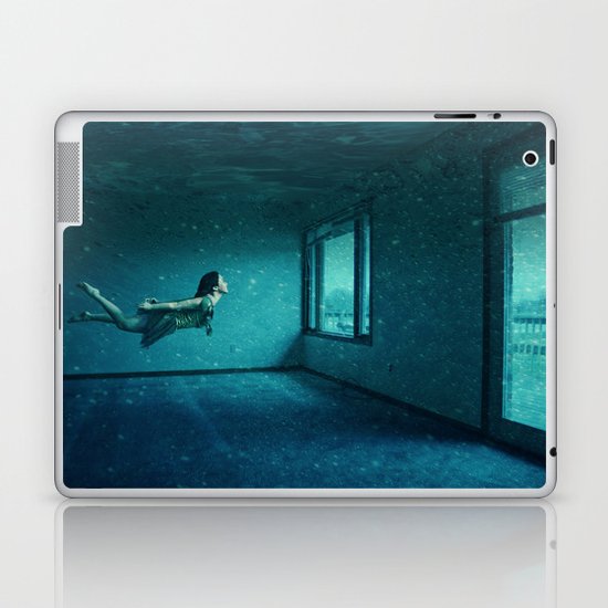 swimming girl Laptop & iPad Skin