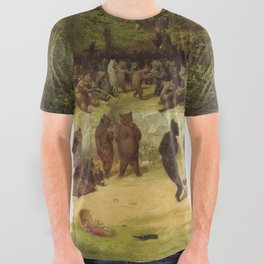 The Bear Dance Painting - William Holbrook Beard All Over Graphic Tee