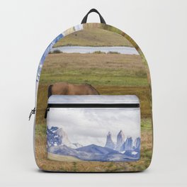 Torres del Paine - Wild Horses Backpack | Landscape, Nature, Photo, Animal 