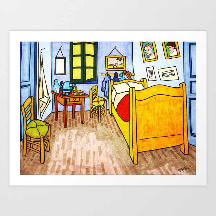 Van Gogh Bedroom Painting Art Print By Kellylouiseart