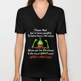 I hear that you have been naughty christmas V Neck T Shirt