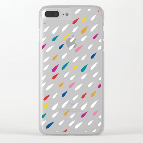 Bright Droplets Clear iPhone Case