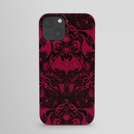 Bats and Beasts - Blood Red iPhone Case