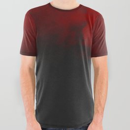 Red Smoke All Over Graphic Tee