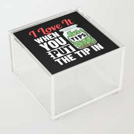 Bartending Tip Jar Tipping Bartender Acrylic Box