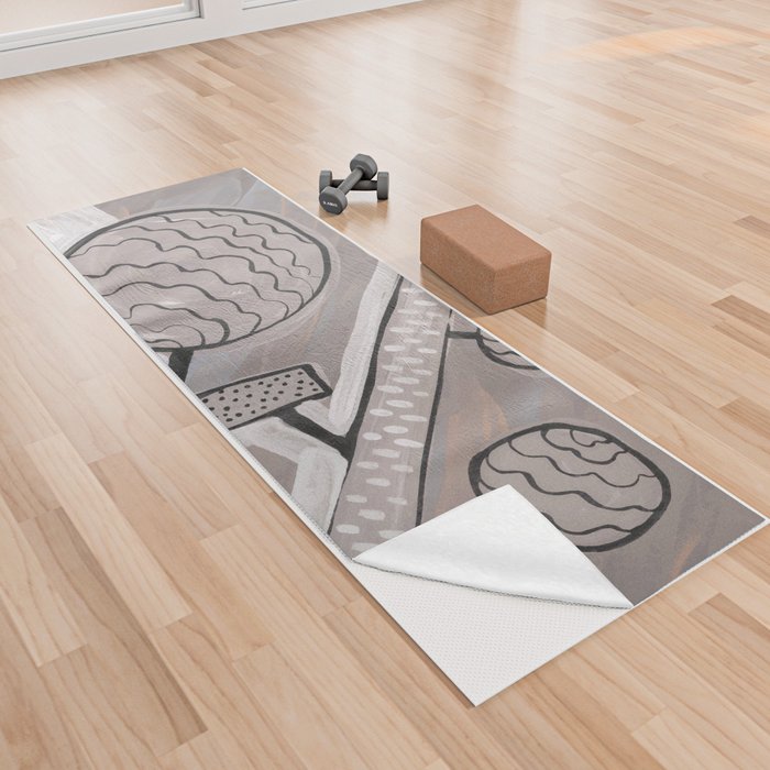 Abstract Mechanics Yoga Towel