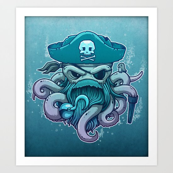 The Legendary Arrrctopus Art Print