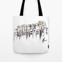 Naxos Houses Tote Bag