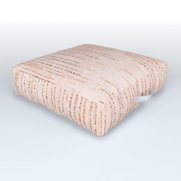 Blush chic faux rose gold pastel pink brushstokes Outdoor Floor Cushion