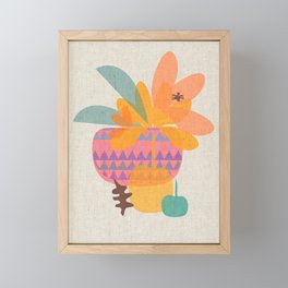 Tropical Fruit Basket Framed Mini Art Print