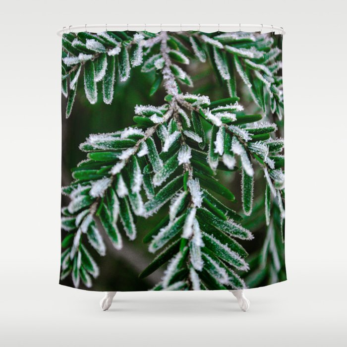 Frosted Hemlock Shower Curtain