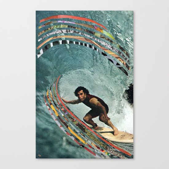 Surfing Canvas Print